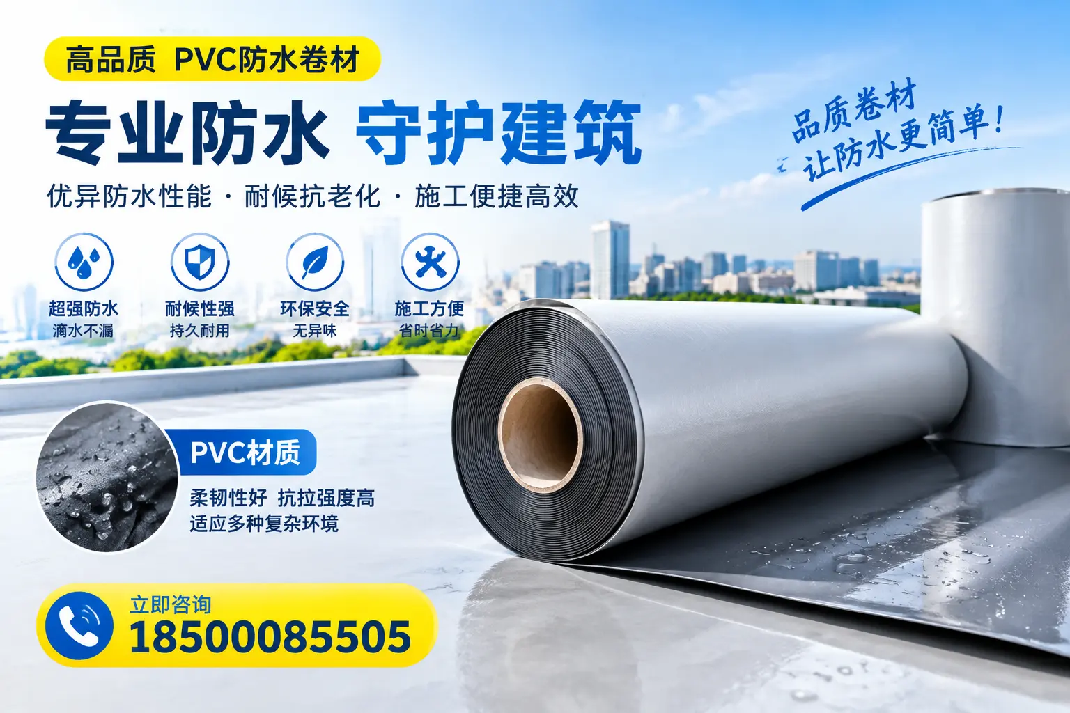 PVC防水卷材的安全性分析,大庆居民需了解的知识