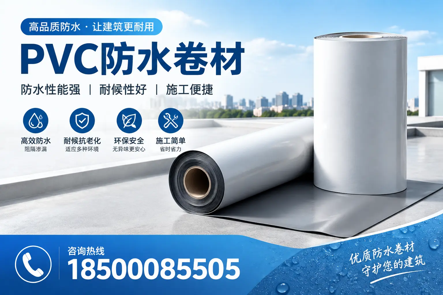 PVC防水卷材的维护保养秘籍，保障大庆客户的投资