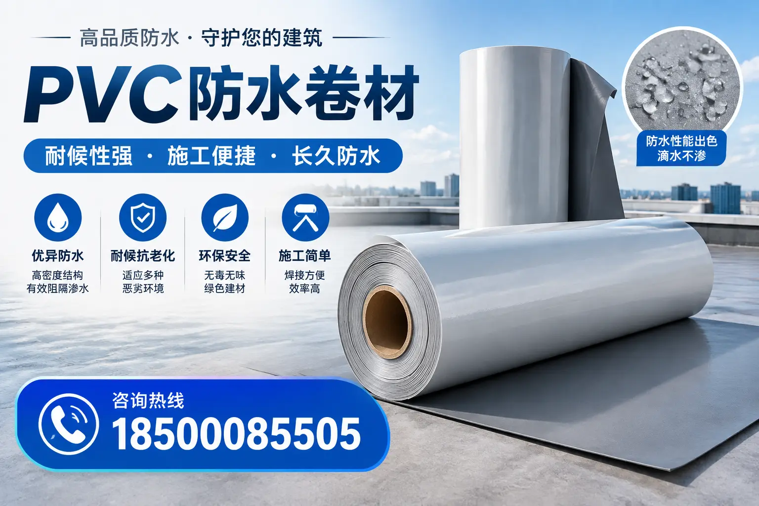 pvc防水卷材在大庆的行业应用前景分析